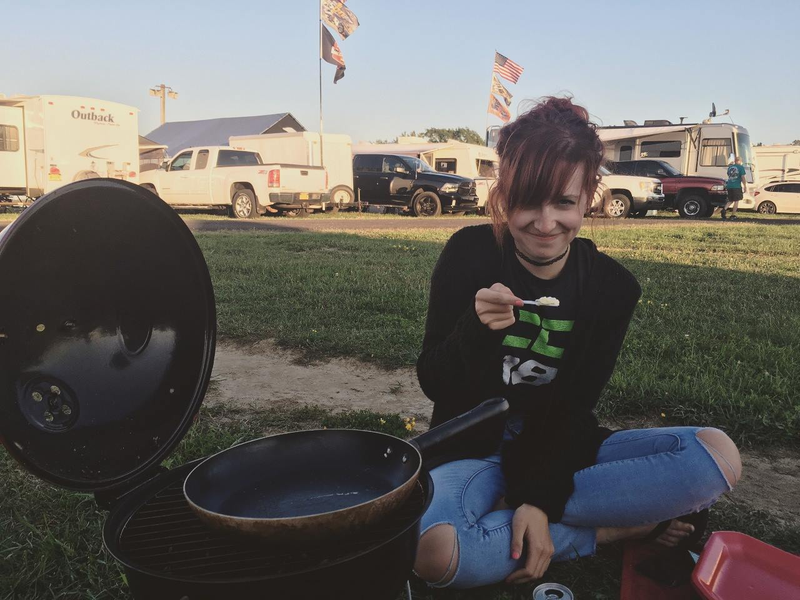 The in-between stage, when I had learned the beauty of a camp stove but had not quite embraced the folding chair life.
